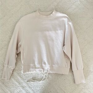 Varley Off-White Ribbed Sweatshirt